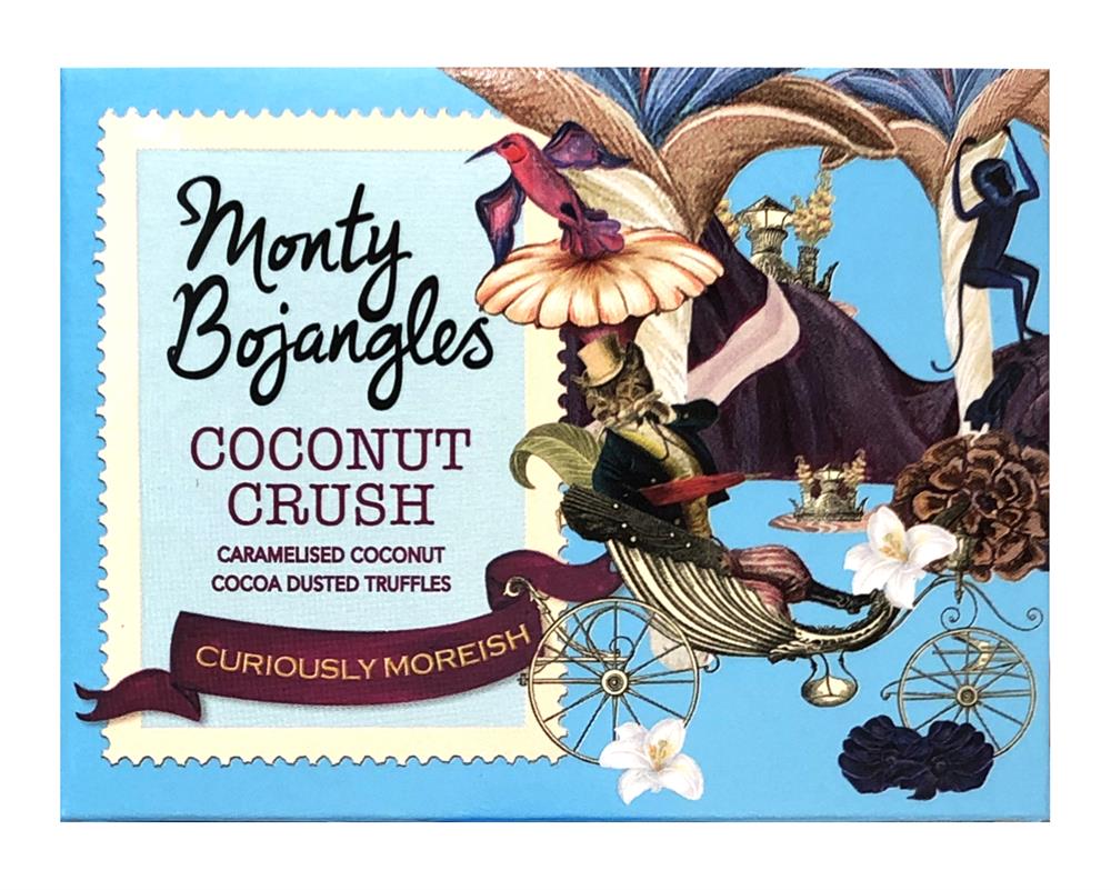 Monty Bojangles Coconut Crush Cocoa Dusted Truffles Gift Cube
