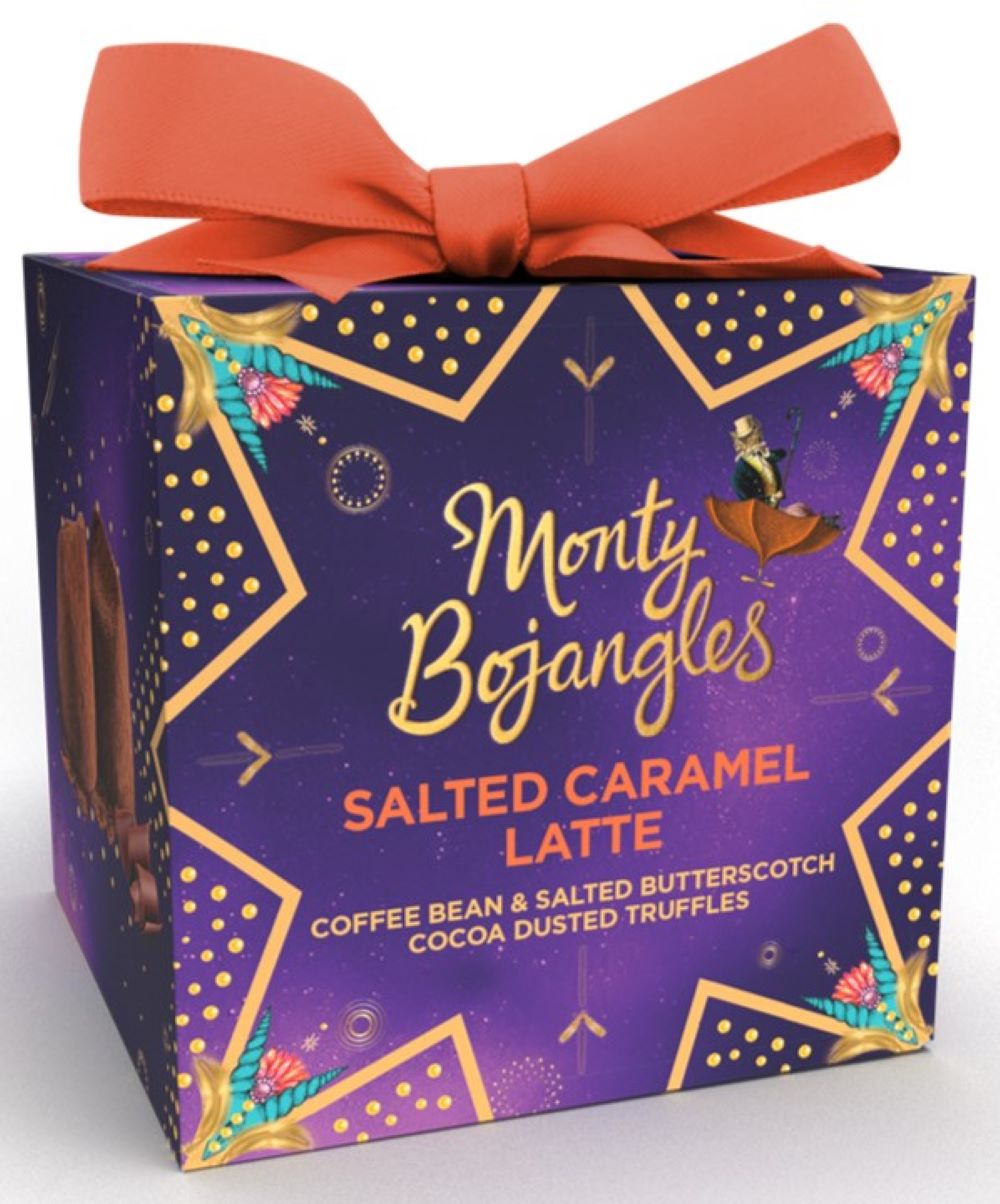 Monty Bojangles Salted Caramel Latte Truffles Present