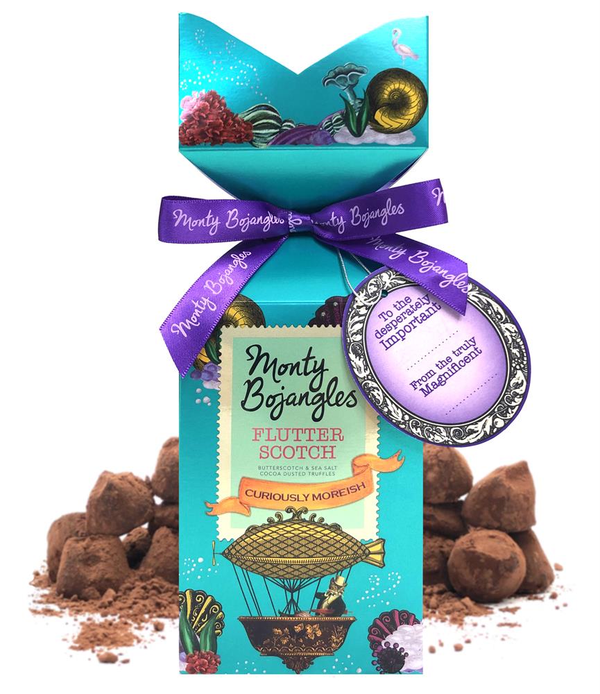 Monty Bojangles Flutter Scotch Cocoa Dusted Truffles Tip Top Gift Box