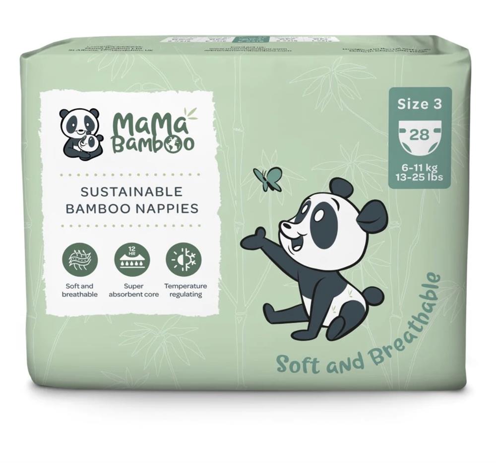 Mama Bamboo Eco Nappies - Size 3 (Medium)