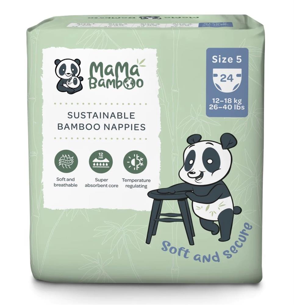Mama Bamboo Eco Nappies - Size 5 (X-Large)