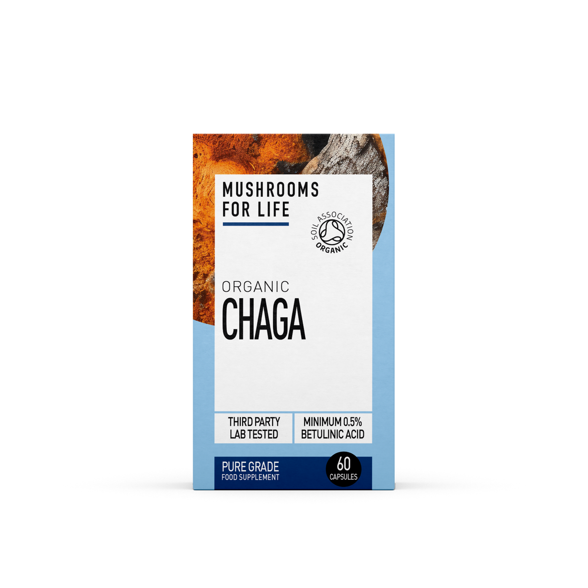 Mushrooms For Life Organic Chaga 60 Capsules