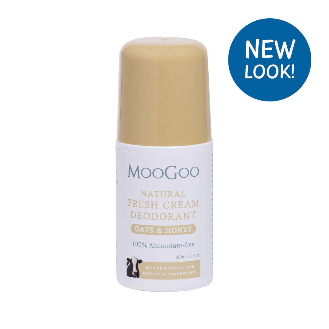 MOOGOO Natural Fresh Cream Deodorant Oats & Honey 60ml;