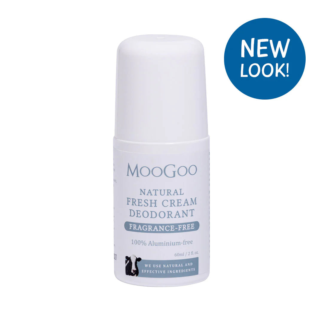 MOOGOO Natural Fresh Cream Deodorant Fragrance Free 60ml