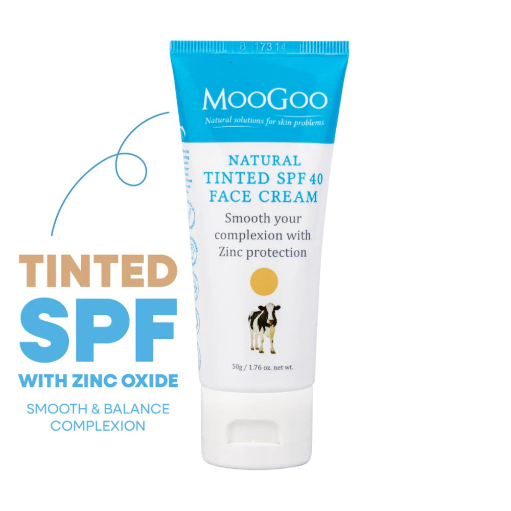 MooGoo Natural Tinted SPF40 Face Cream