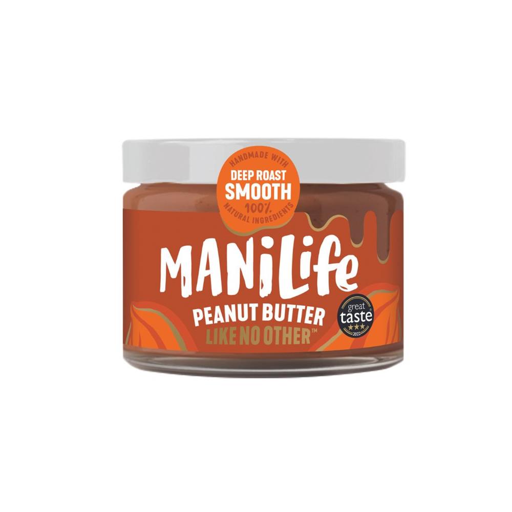 ManiLife Deep Roast Smooth Peanut Butter -  Jar