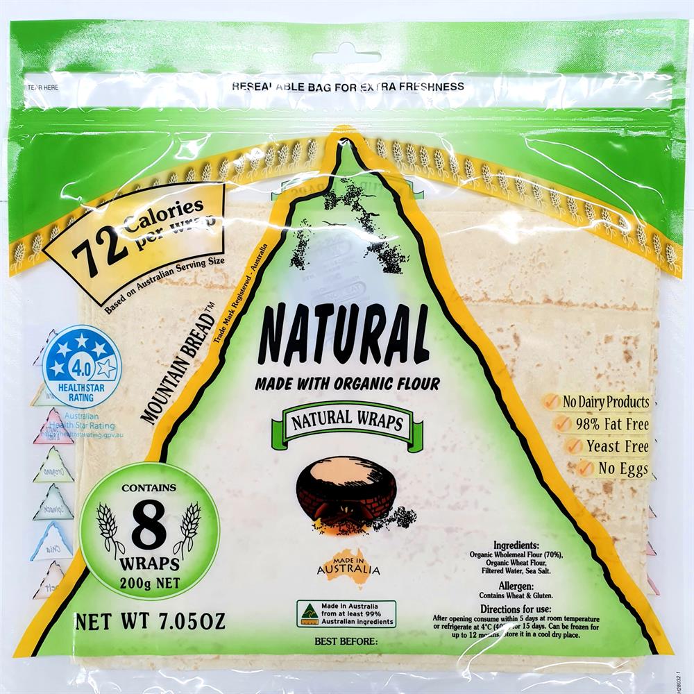 Mountain Bread Natural Wraps (Made With Organic Flour)