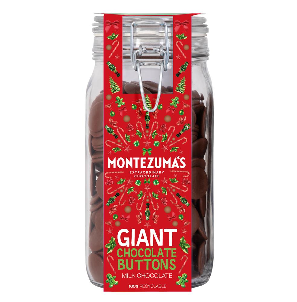 Montezumas Chocolate Giant Milk Button Jar