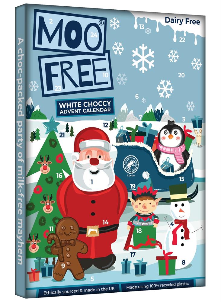 Moo Free Kids White Advent Calendar