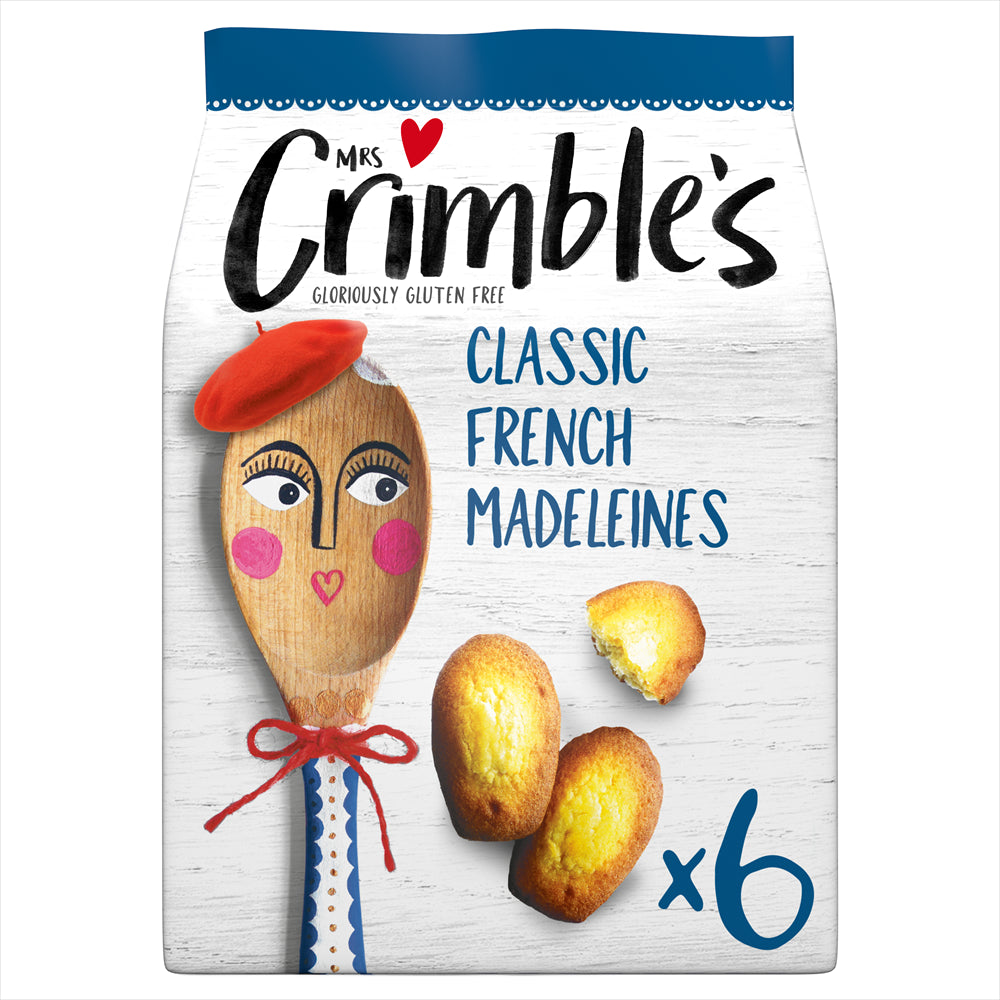 Mrs Crimbles Gluten Free Classic Madeleines 6 pack