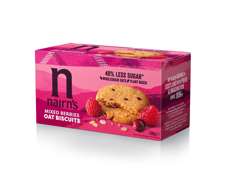 Nairns Mixed Berries Oat Biscuit