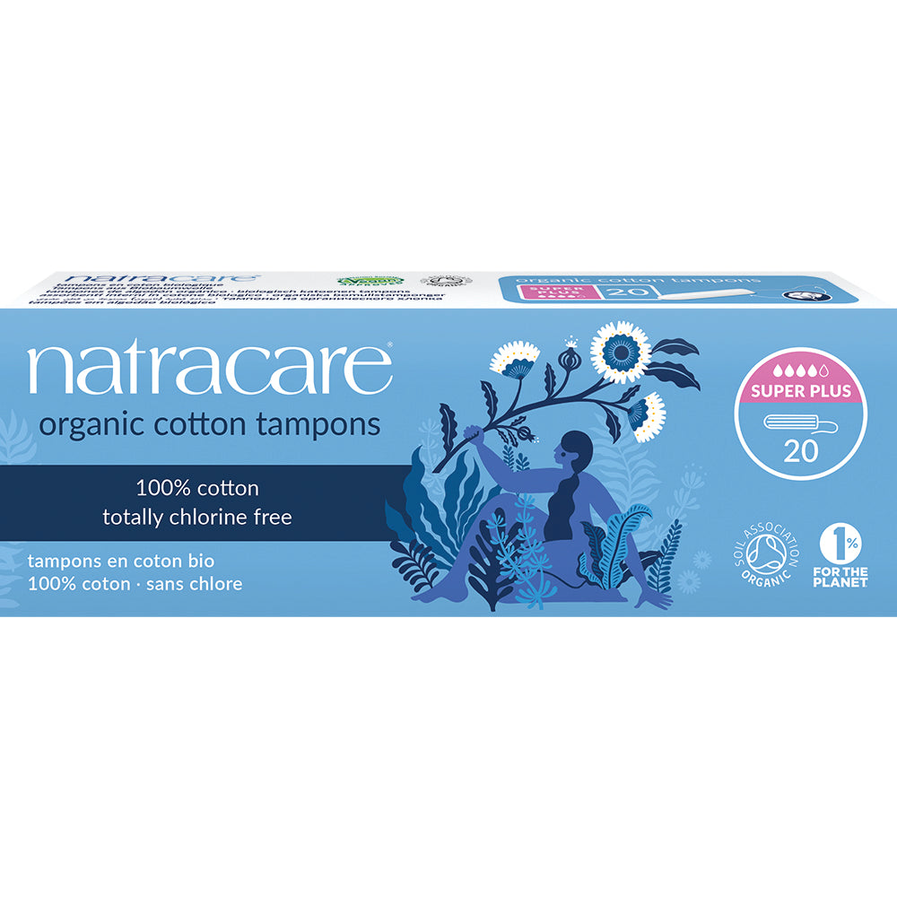 Natracare Organic Non-Applicator Tampons Super Plus x 20