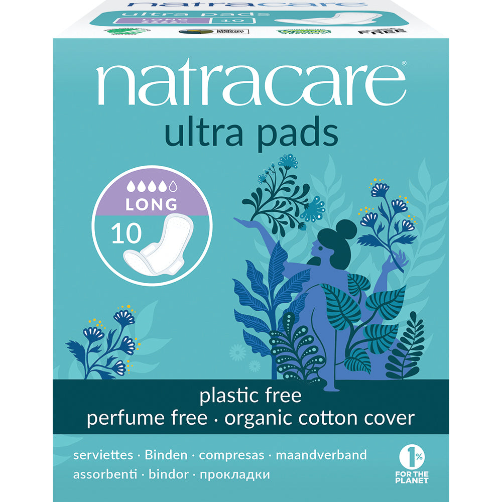 Natracare Natural Ultra Pads Long with wings x 10