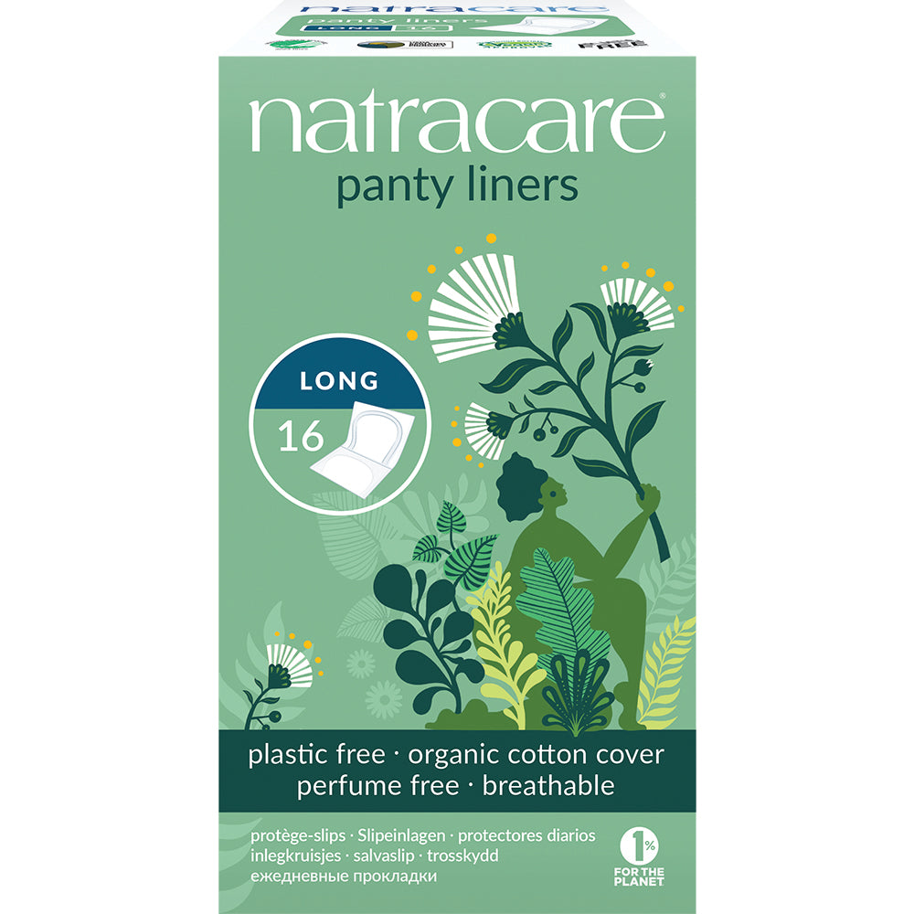 Natracare Panty Liner Long Wrapped 16's