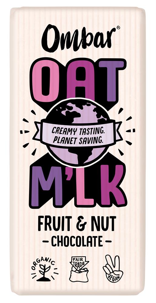 Ombar Oat M'lk Fruit & Nut Chocolate Bar