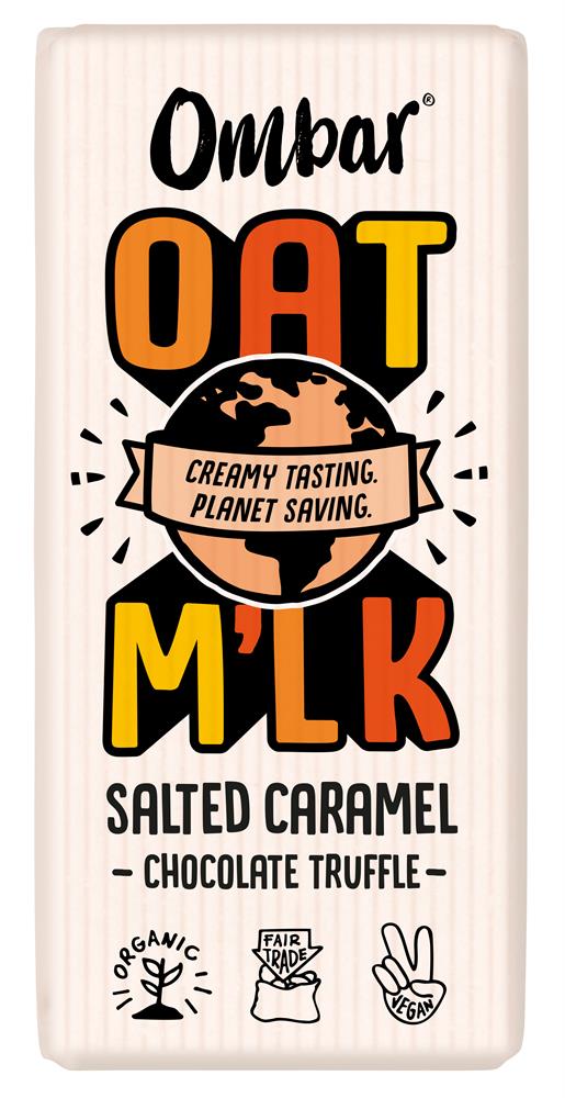 Ombar Oat M'lk Salted Caramel Truffle Chocolate Bar