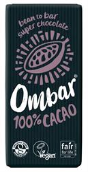 Ombar 100% Cacao Organic Vegan Dark Chocolate