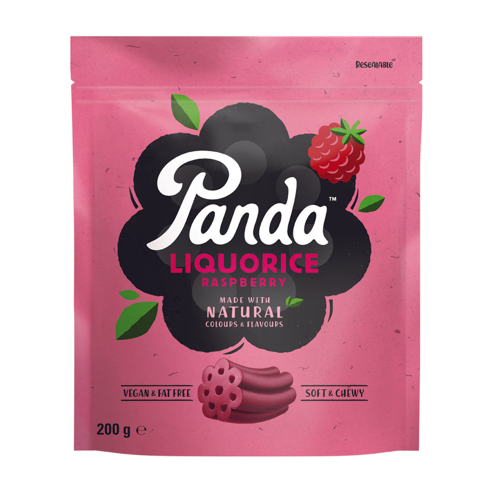 Panda Raspberry Licorice Bag