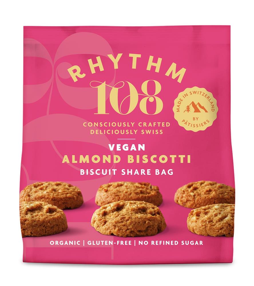 Rhythm 108 Almond Biscotti Tea Biscuit Share Bag