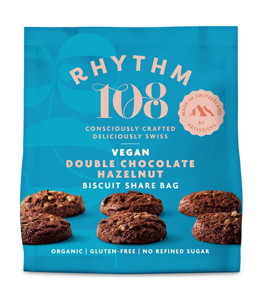 Rhythm 108 Double Chocolate Hazelnut Tea Biscuit Bag