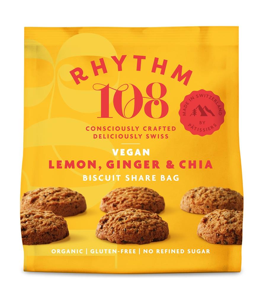 Rhythm 108 Lemon Chia Tea Biscuit Bag