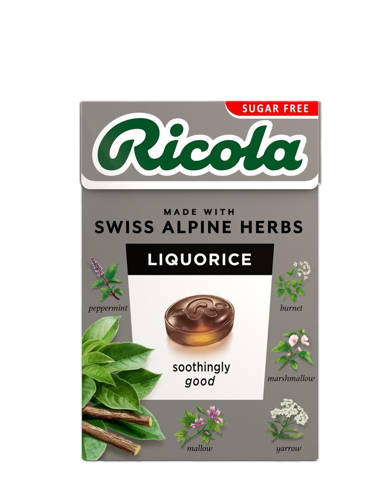 Ricola Liquorice Sugar Free Box with Stevia