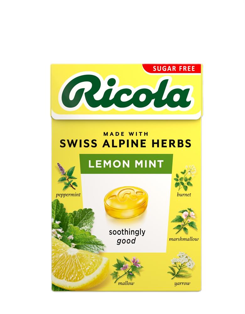 Ricola Lemon Mint Sugar Free Box with Stevia