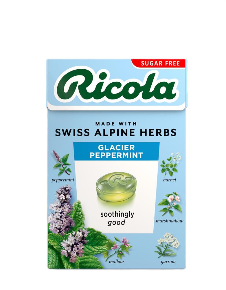 Ricola Glacier Peppermint Sugar Free Box