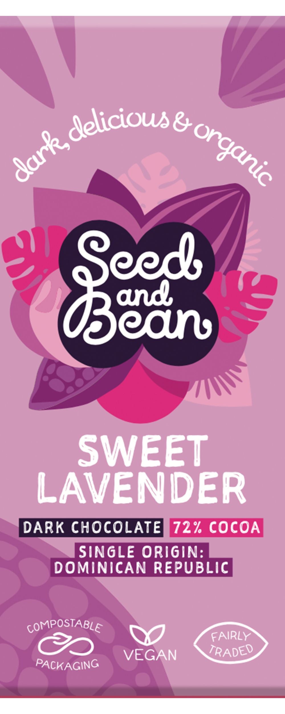 Seed & Bean Org Extra Dark Lavender Bar