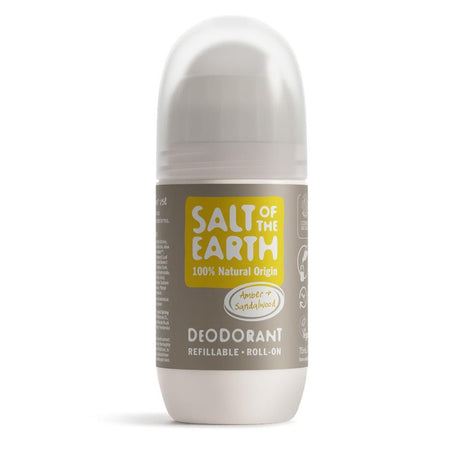 Salt Of The Earth Amber & Sandalwood Refillable Roll-On Deodorant 75ml
