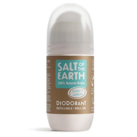 Salt of the Earth Ginger & Jasmine Refillable Roll-On Deodorant 75ml