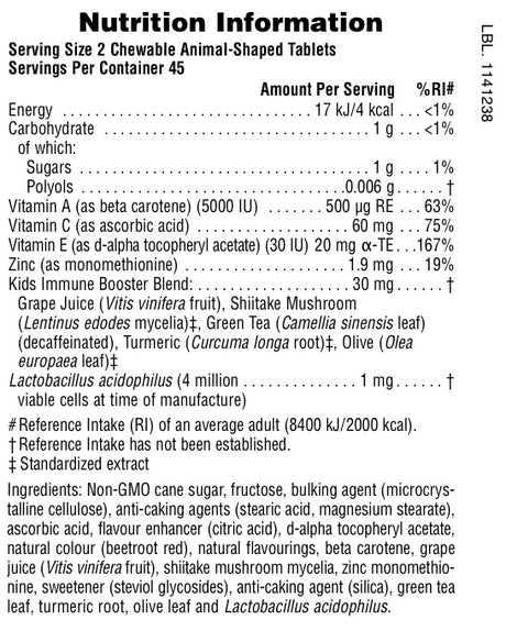 Natures Plus Animal Parade Kids Immune Booster