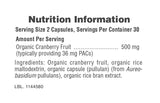 Natures Plus Organic Cranberry 500mg 60 Caps