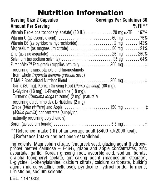 Nature's Plus T-MALE Capsules