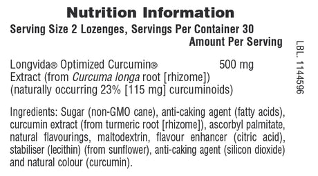 Natures Plus Longvida Curcumin Lozenges