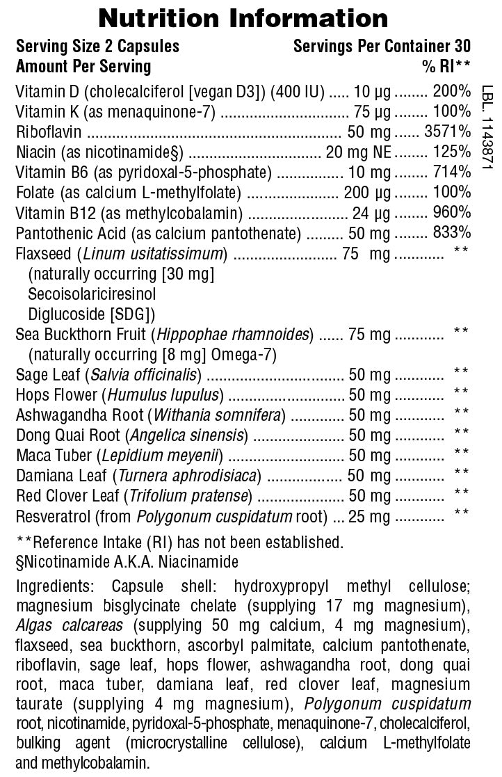 Nature's Plus BioAdvanced Menopause Support
