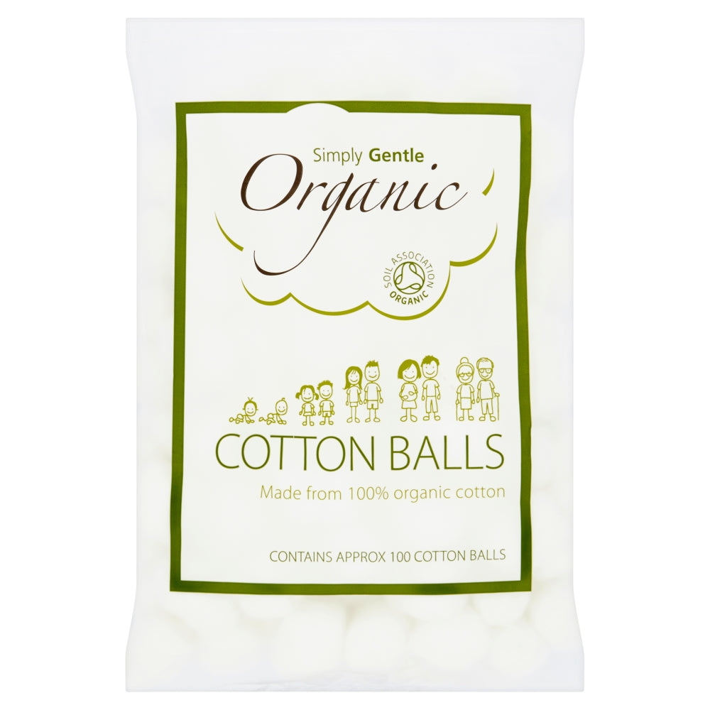 Simply Gentle Organic Cotton Balls 100 Balls