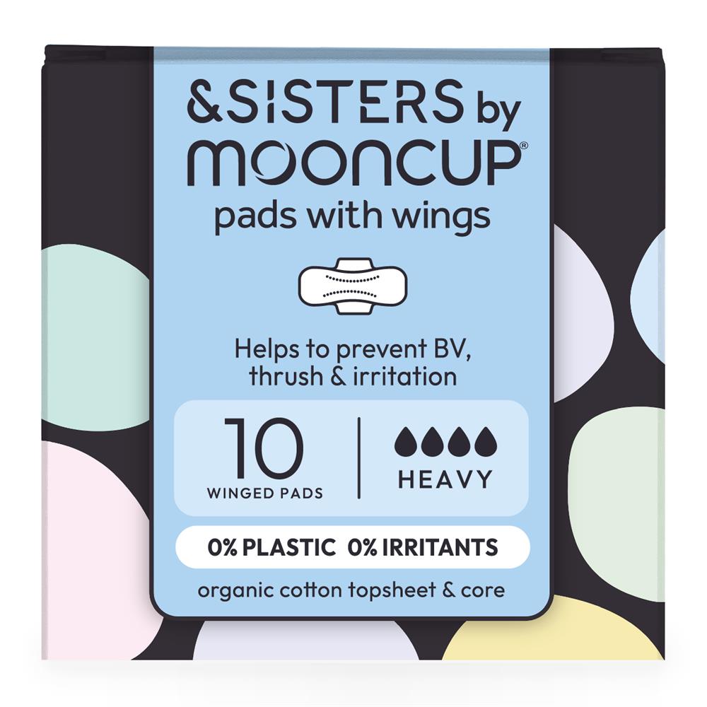 SISTERS Heavy Pads With Wings Zero Plastic Zero Bleach Organic Cotton