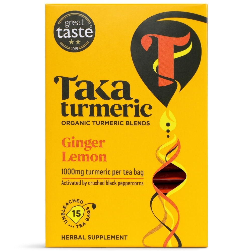 Taka Turmeric Organic Ginger Lemon Tea Bags