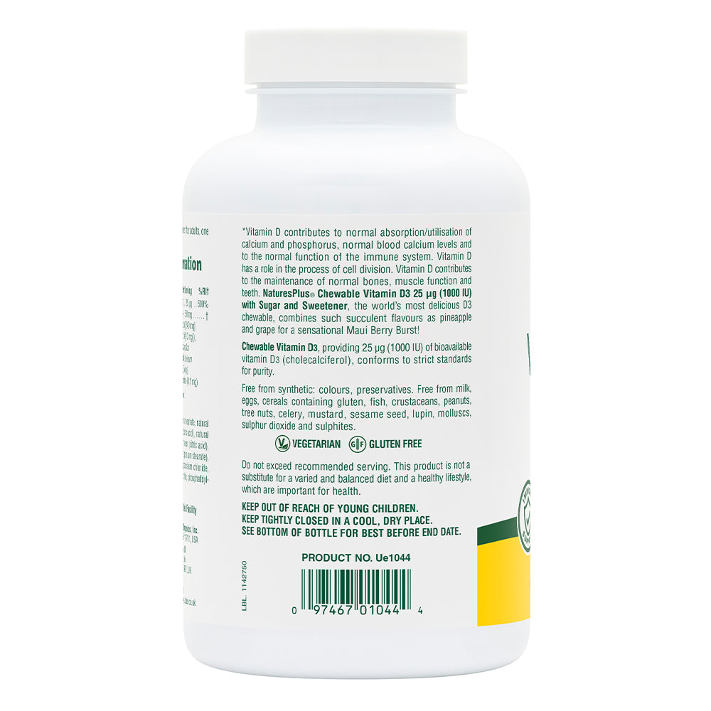 Nature's Plus  ADULT VIT D3 1000 IU