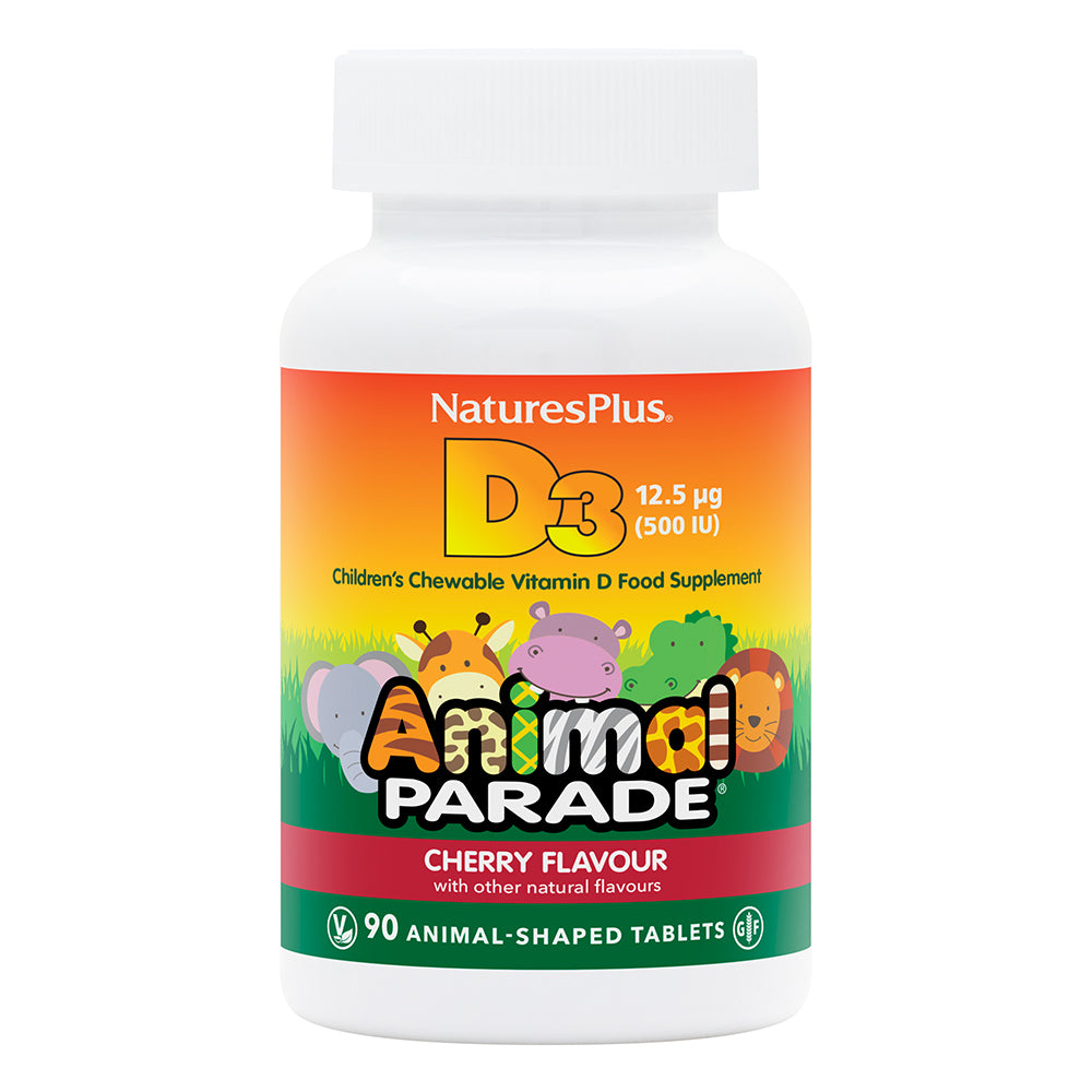 Nature's Plus Animal Parade VIT D3 500 IU Children's Chewable