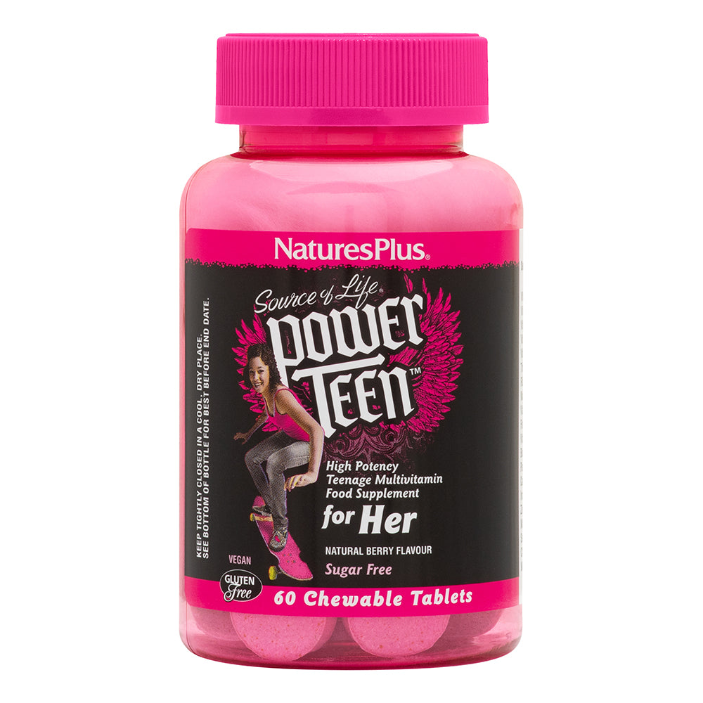 Nature's Plus Power Teen Source of Life for Her Chewable Multivitamin