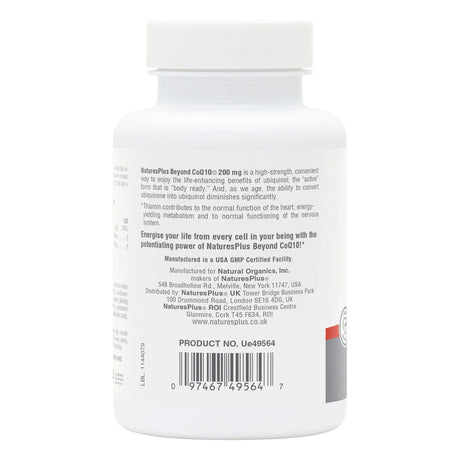 Nature's Plus Beyond CoQ10 200mg Ubiquinol Softgels