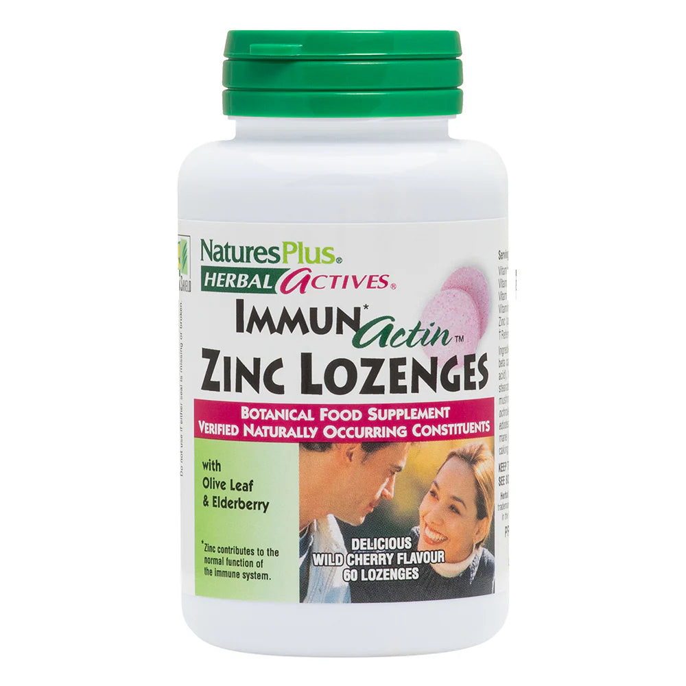 Nature's Plus Herbal Actives ImmunActin Zinc Lozenges