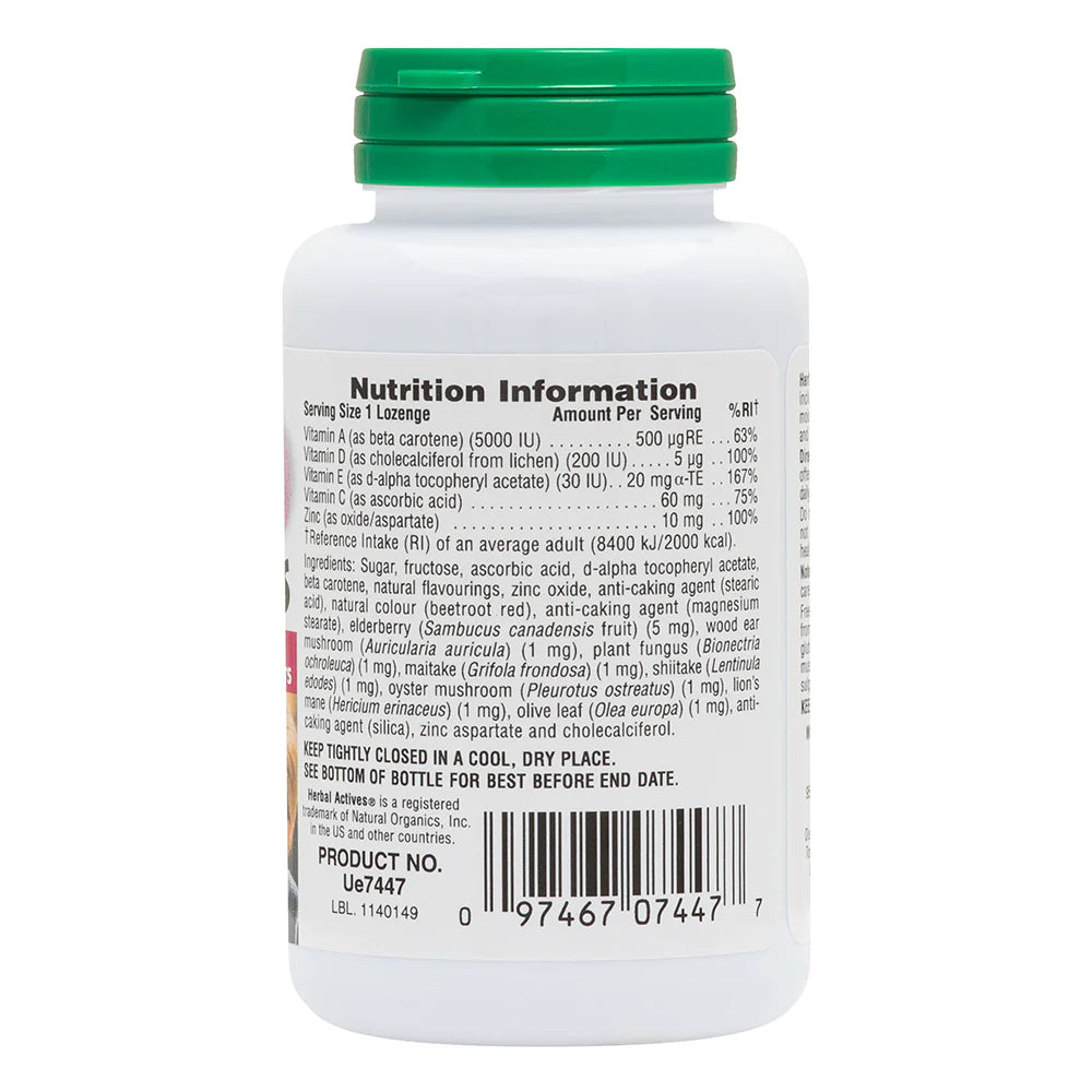 Nature's Plus Herbal Actives ImmunActin Zinc Lozenges