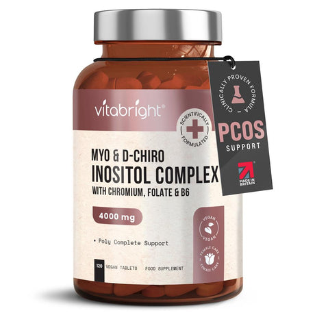 Vitabright Myo & D-Chiro Inositol Complex 4000mg 120 Tablets