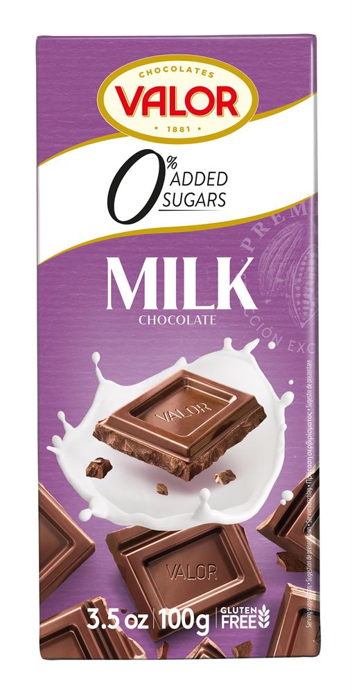 Valor Sugar Free Milk Chocolate (Gluten Free)