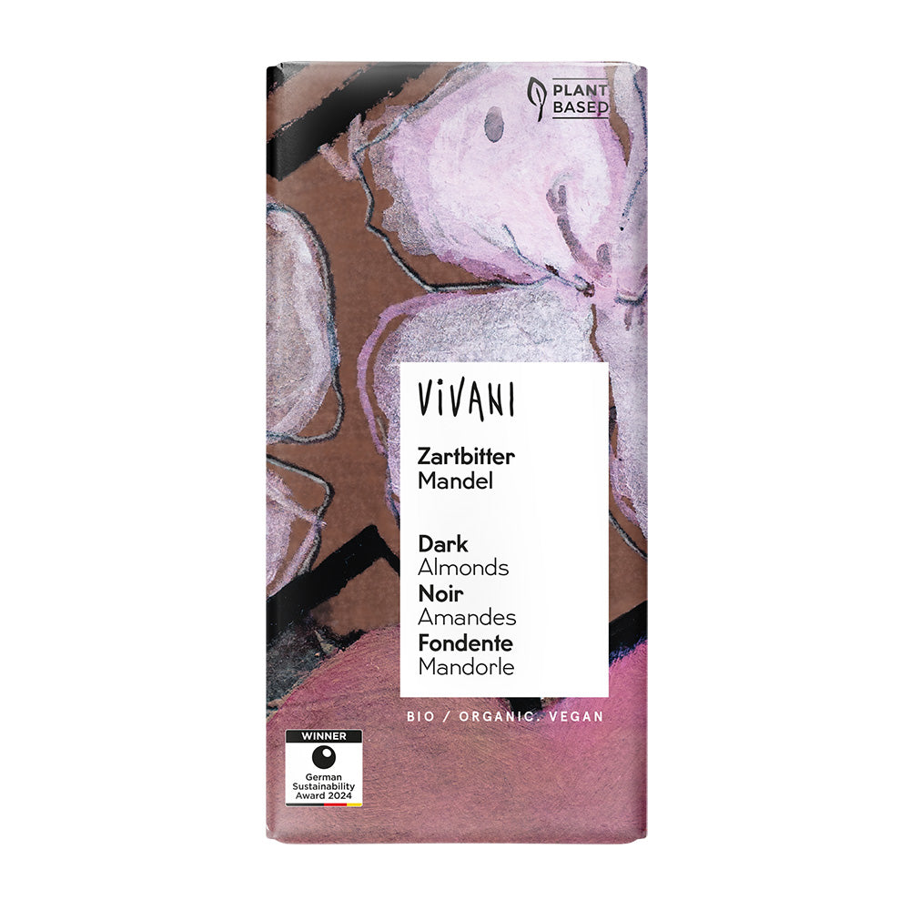 Vivani Organic Dark Almond Chocolate 100g