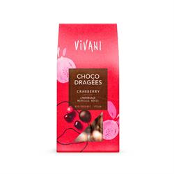 Vivani Choco Dragees Cranberry