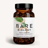 Bare Biology Vim & Vigour Vegan Omega-3 + Astaxanthin 60 Capsules